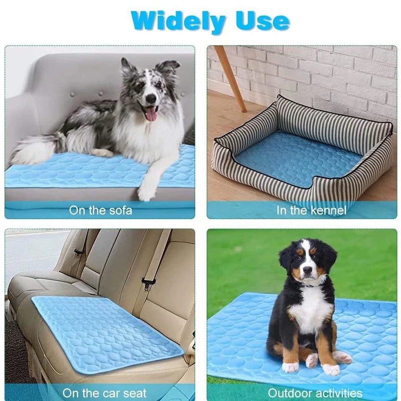 Dog Cooling Mat Extra Large Self Cooling Mat for Small Medium Large Dogs Cats Pet Durable Ice Blanket Washable Dog Accessories