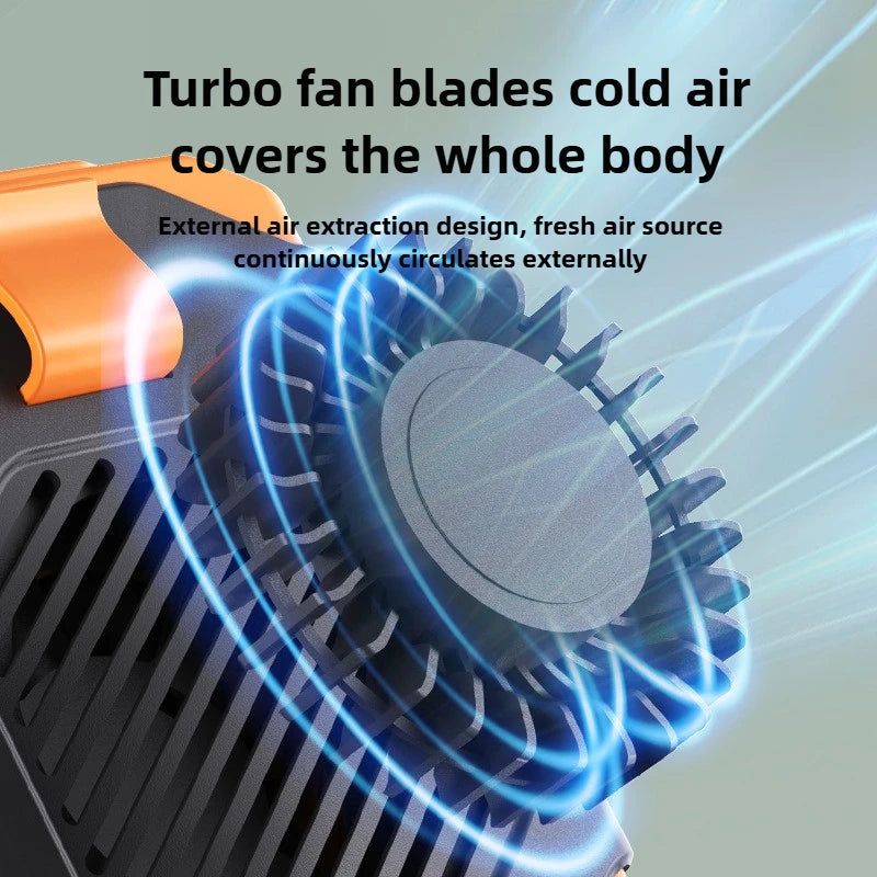 New Waist Small Fan Outdoor Cooling Cooling Large Wind Hand-held Fan