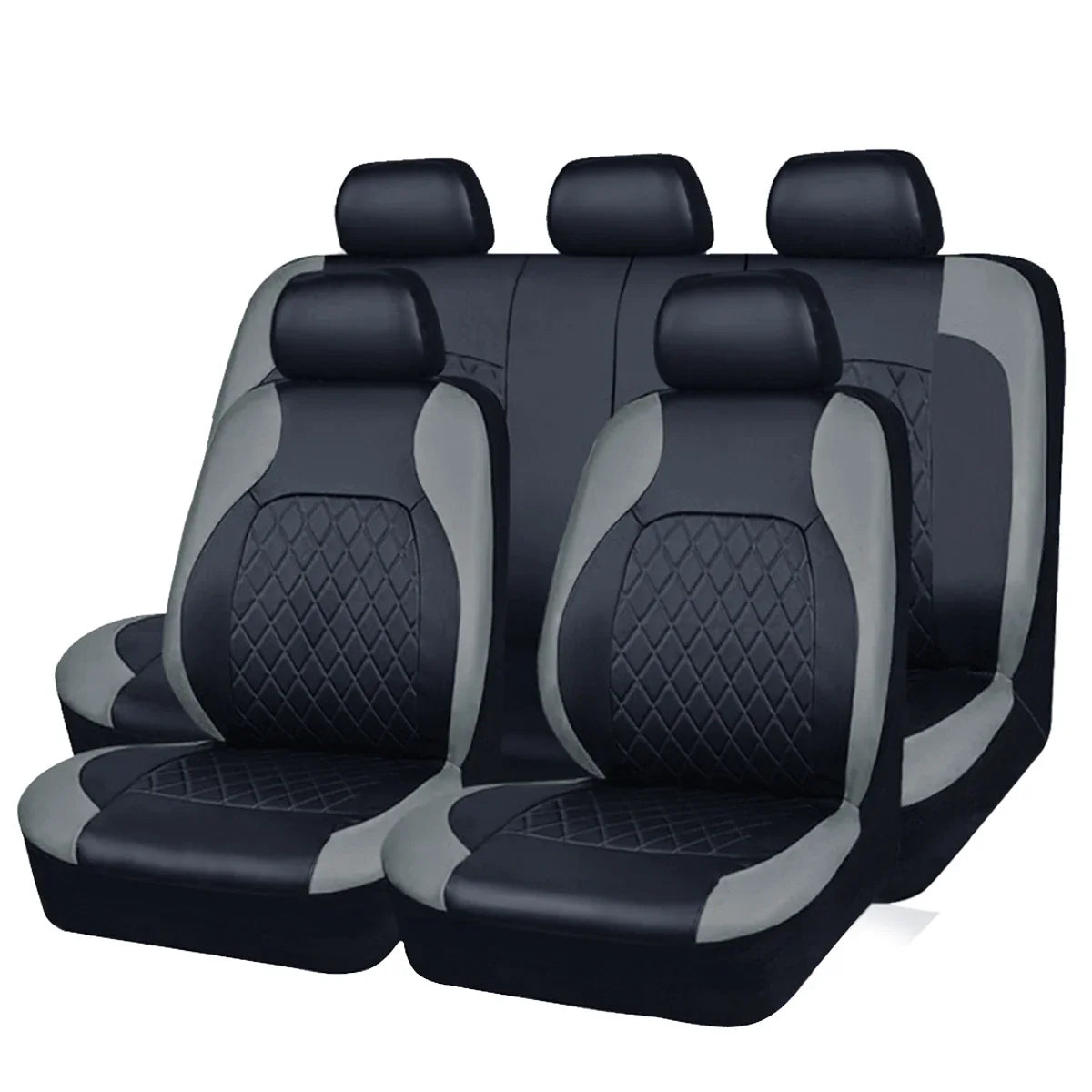All-Season Waterproof PU Leather Seat Covers-Full Surround Protector forSedan,SUV,PickupTruck,Universal Fit with ExtraProtection