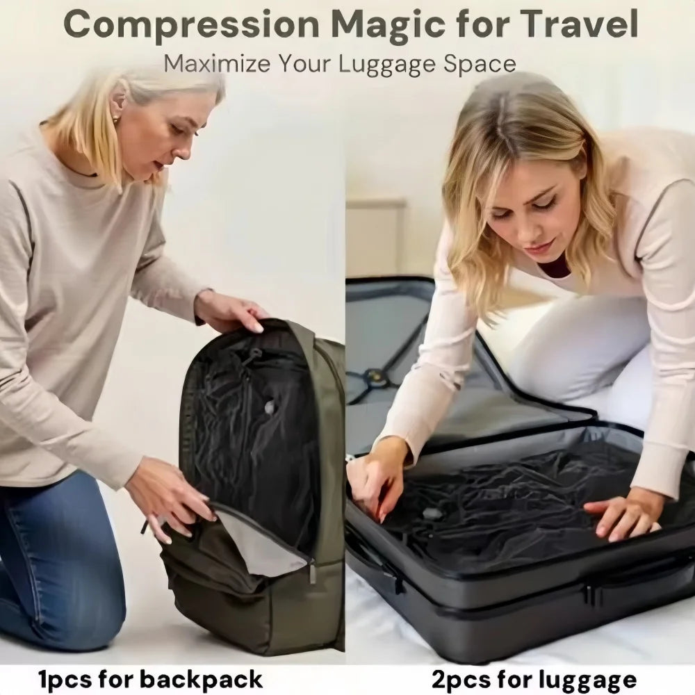 17L Vacuum Compression Bag with Air Pump Reusable Clothing Storage Bag