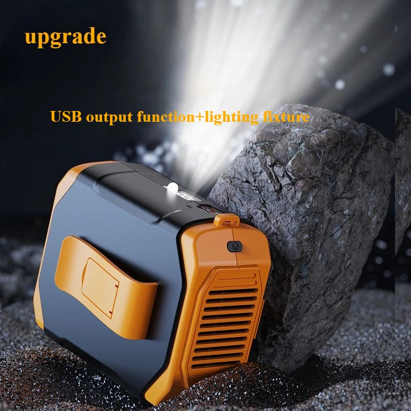 New Waist Small Fan Outdoor Cooling Cooling Large Wind Hand-held Fan