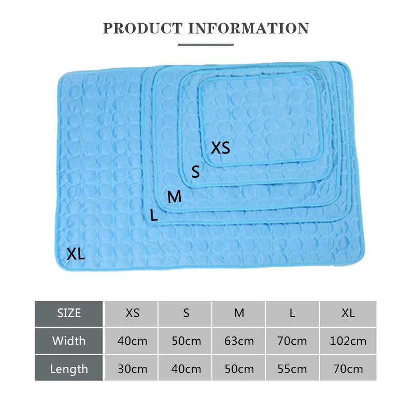 Dog Cooling Mat Extra Large Self Cooling Mat for Small Medium Large Dogs Cats Pet Durable Ice Blanket Washable Dog Accessories