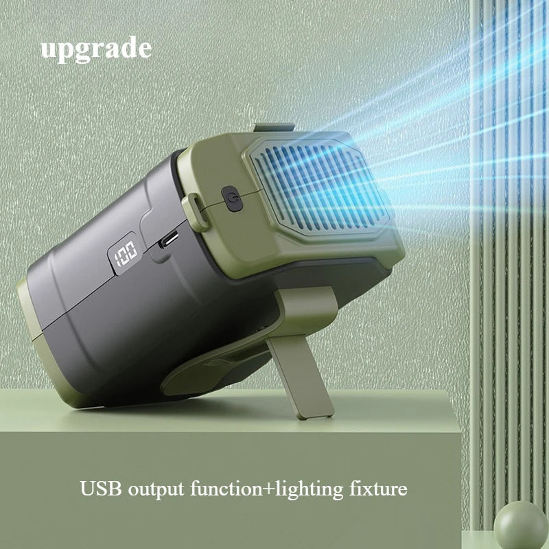 New Waist Small Fan Outdoor Cooling Cooling Large Wind Hand-held Fan