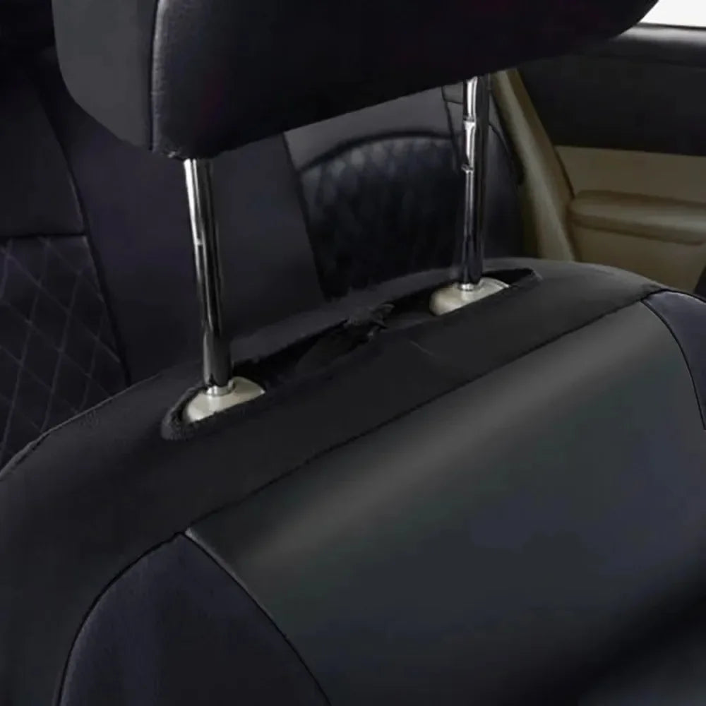 All-Season Waterproof PU Leather Seat Covers-Full Surround Protector forSedan,SUV,PickupTruck,Universal Fit with ExtraProtection