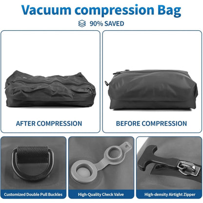 17L Vacuum Compression Bag with Air Pump Reusable Clothing Storage Bag