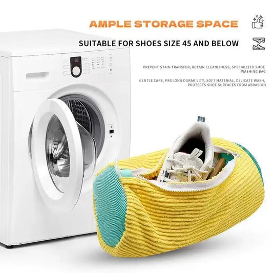 1-3PCS Durable Shoe Washing Machine Bag for All Shoe Types- for Sneakers Casual Shoes, Prevent deformation Laundry Wash Bag