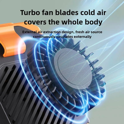 New Waist Small Fan Outdoor Cooling Cooling Large Wind Hand-held Fan