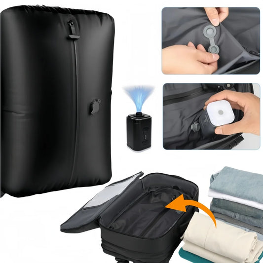 17L Vacuum Compression Bag with Air Pump Reusable Clothing Storage Bag