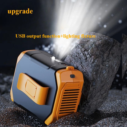 New Waist Small Fan Outdoor Cooling Cooling Large Wind Hand-held Fan